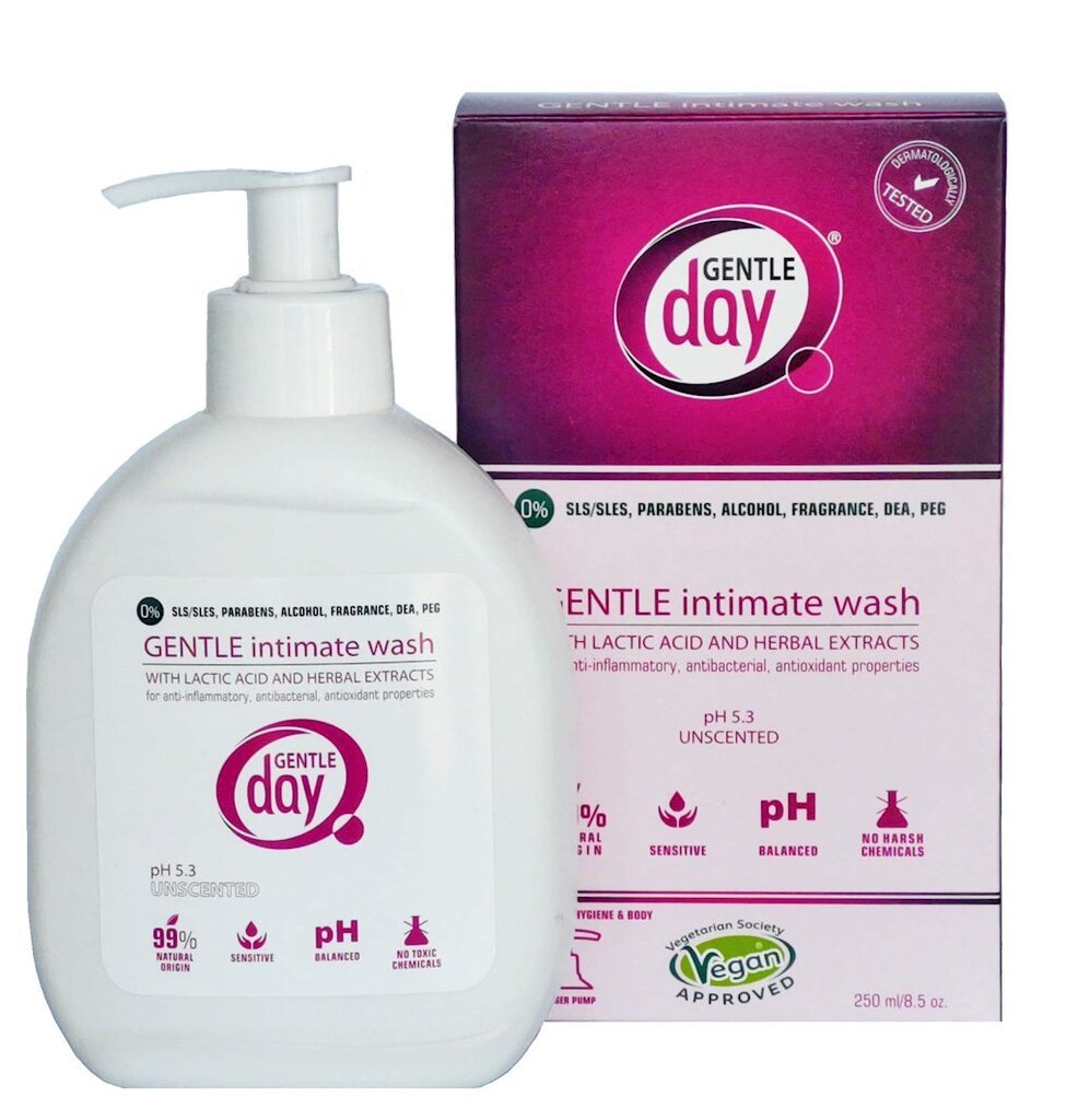 Maigs Intīms higiēnisks mazgāšanas līdzeklis Gentle Day, 250 ml cena un informācija | Intīmās higiēnas līdzekļi | 220.lv