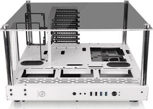 Korpuss Thermaltake Core P3 TG Snow Midi Tower caurspīdīgs, balts cena un informācija | Datoru korpusi | 220.lv