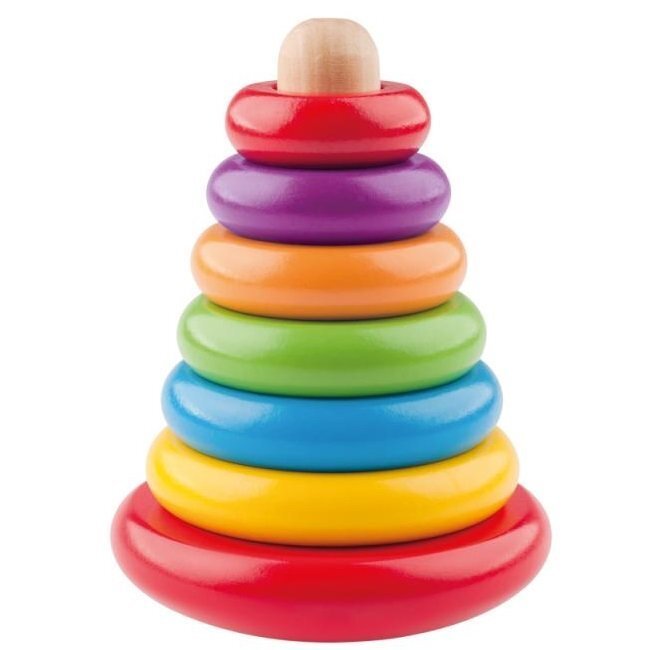Koka rotaļlieta Woody 90003 Eco Piramīda - šķirotājs цена и информация | Rotaļlietas zīdaiņiem | 220.lv