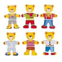 Koka lāču apģērba puzle Woody 90010 cena un informācija | Rotaļlietas zīdaiņiem | 220.lv