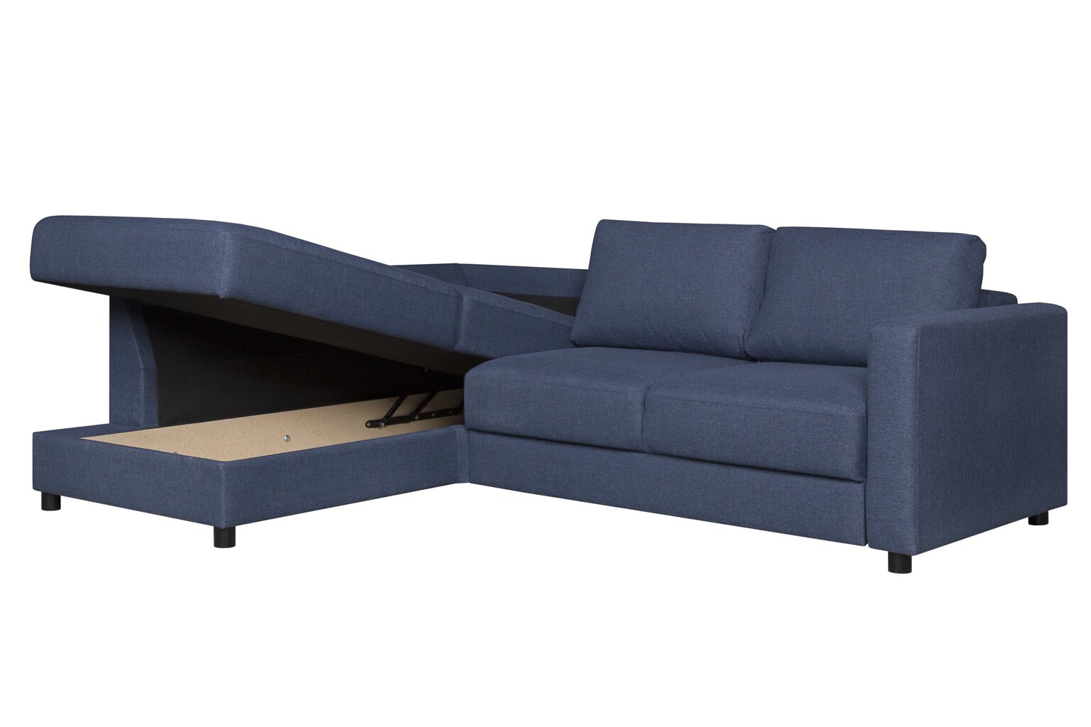 Stūra dīvāns Scott OEL, zils, pa kreisi цена и информация | Stūra dīvāni | 220.lv