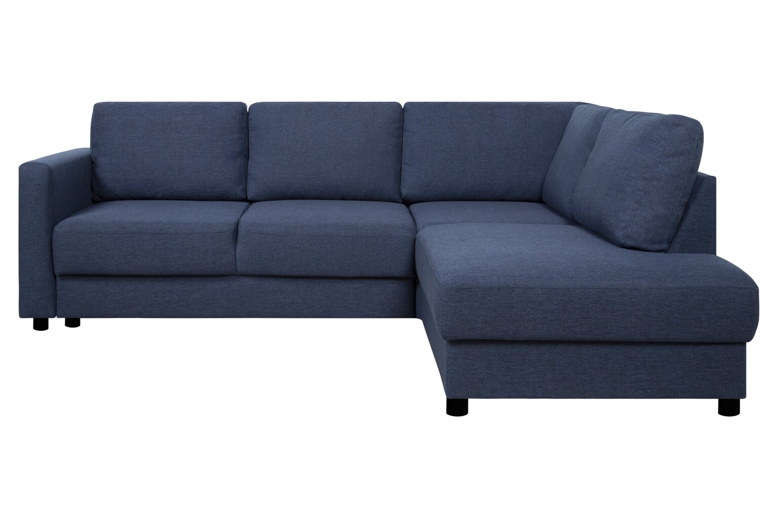 Stūra dīvāns Scott OEL, zils, pa kreisi cena un informācija | Stūra dīvāni | 220.lv