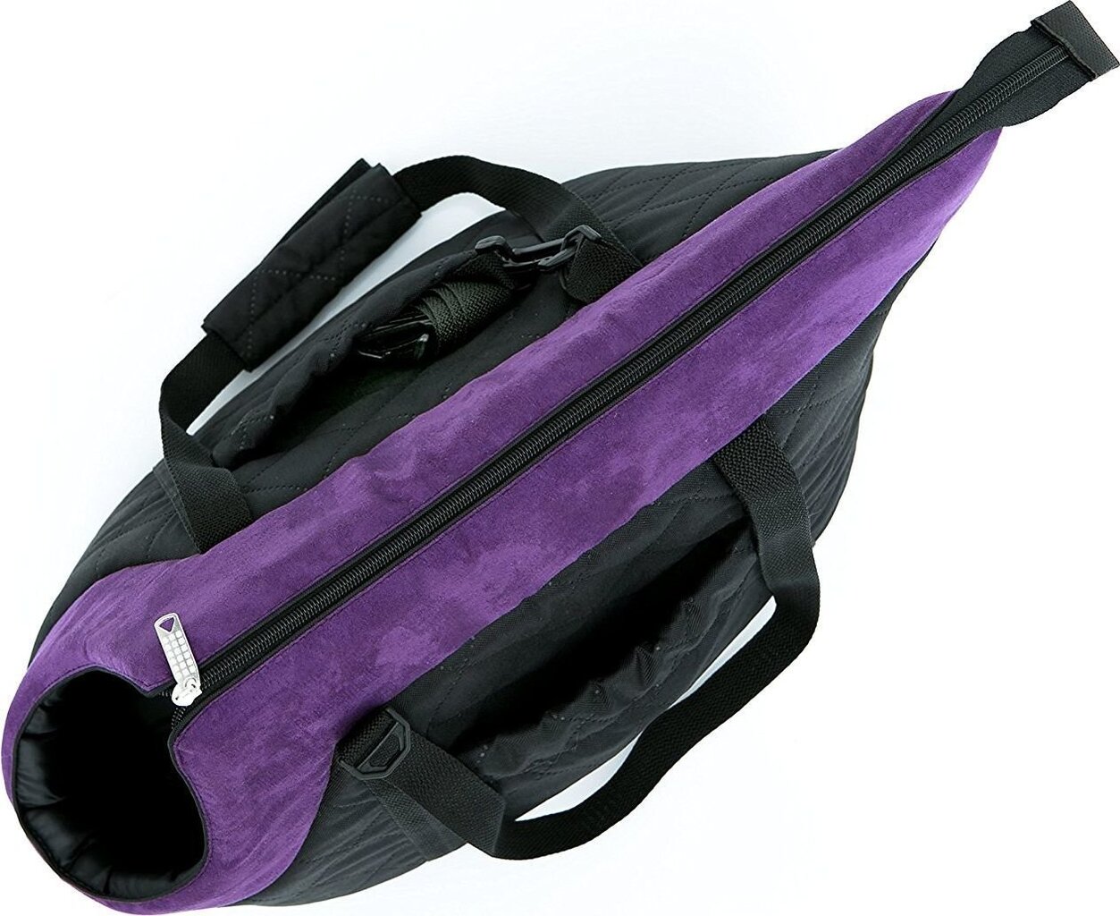 Dzīvnieku transporta soma Hobbydog R1, melna/violeta cena un informācija | Transportēšanas būri, somas | 220.lv