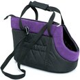 Dzīvnieku transportēšanas soma Hobbydog R3, melna/violeta