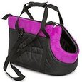 Dzīvnieku transportēšanas soma Hobbydog R3, melna/rozā