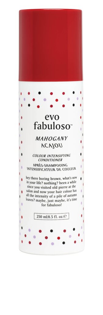 Matu krāsu spēcinošs kondicionieris EVO Mahogany Fabuloso 250 ml cena un informācija | Matu kondicionieri, balzāmi | 220.lv