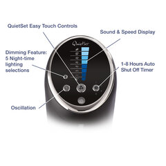 Kluss un jaudīgs ventilators Honeywell HYF290E4 QuietSet cena un informācija | Ventilatori | 220.lv