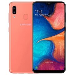 Samsung Galaxy A20e, 32 Гб, Dual SIM, Coral цена и информация | Мобильные телефоны | 220.lv