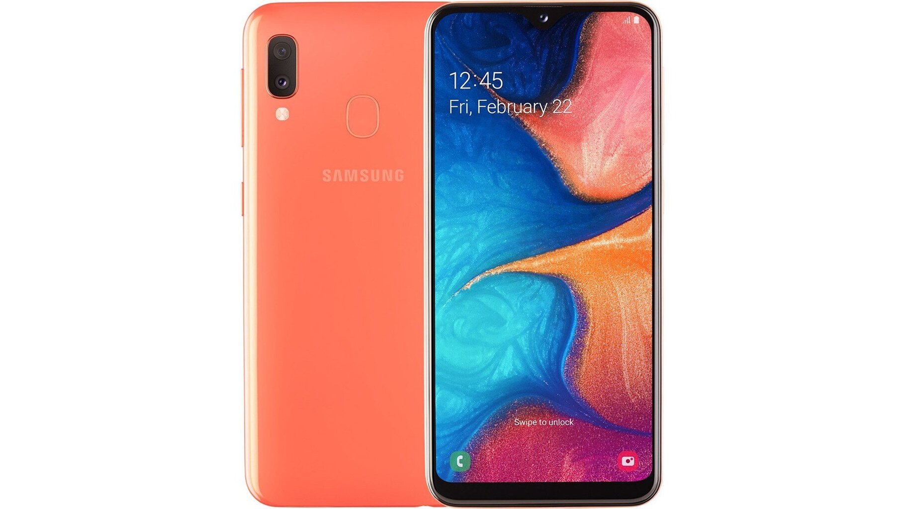 Samsung Galaxy A20e, 32 GB, Dual SIM, Coral cena un informācija | Mobilie telefoni | 220.lv