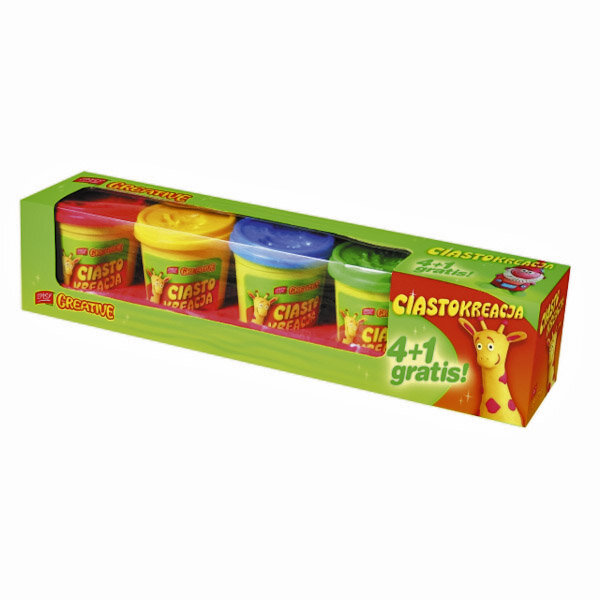 Plastilīna komplekts EASY Creative, 5x140 gr cena un informācija | Modelēšanas un zīmēšanas piederumi | 220.lv