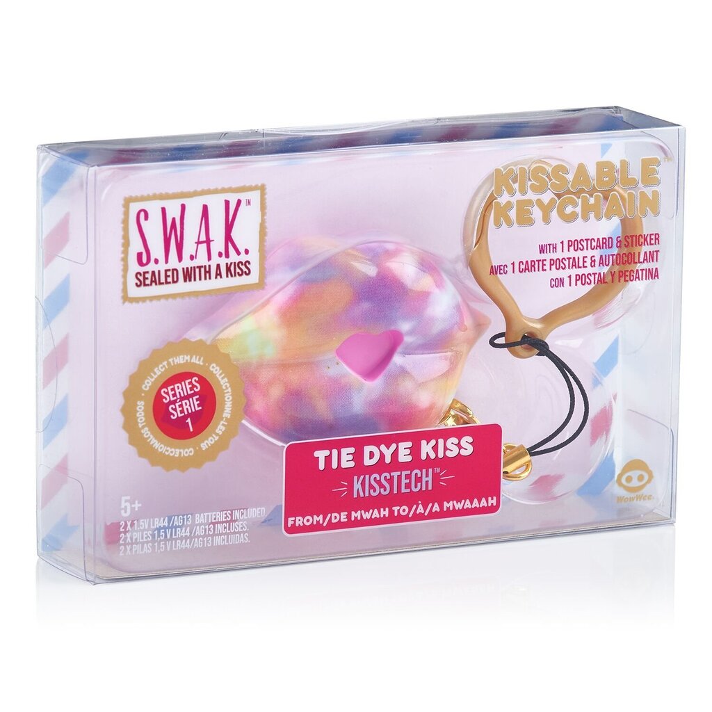 S.W.A.K. atslēgu piekariņš ar skaņu Tie-Dye Kiss, 4113 cena un informācija | Bērnu aksesuāri | 220.lv