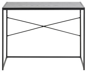 Письменный стол SEAFORD 110x45xH75см, черный цена и информация | Компьютерные, письменные столы | 220.lv