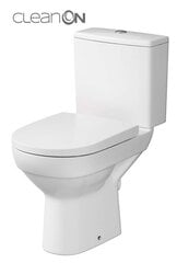 Uz grīdas novietojams WC Cersanit City Clean On ar lēni nolaižamu vāku цена и информация | Унитазы | 220.lv