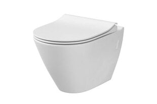 Piekarināms tualetes pods Cersanit City Oval CleanOn ar lēni nolaižamu vāku цена и информация | Унитазы | 220.lv