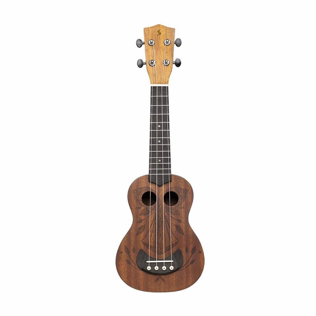 Soprano ukulele Stagg US-TIKI OH cena un informācija | Ģitāras | 220.lv