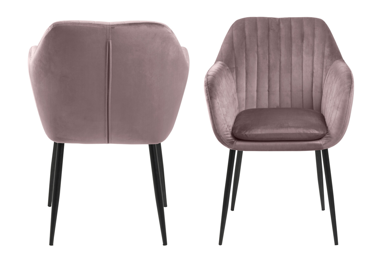 Krēsls Emilia, rozā цена и информация | Virtuves un ēdamistabas krēsli | 220.lv