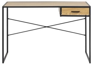 Письменный стол Seaford, коричневый/черный цена и информация | Компьютерные, письменные столы | 220.lv