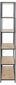 Plaukts Seaford, 114x35x185 cm, brūns/melns цена и информация | Plaukti | 220.lv