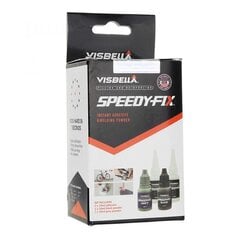 Visbella Speedy-Fix набор клея: наполнитель и клей 20 мл + 20 мл цена и информация | ПОЛКА-ОРГАНИЗАТОР ДЛЯ ТЕЛЕФОНА В АВТОМОБИЛЬ | 220.lv