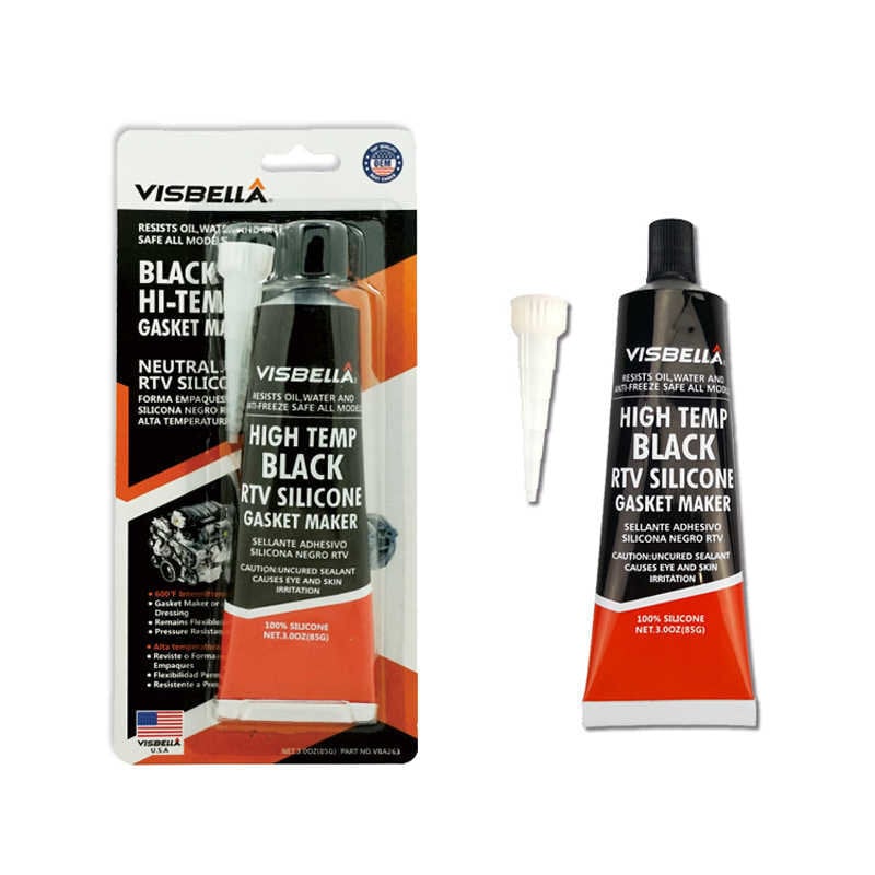Visbella melnas krāsas silikona hermētiķis 105g cena un informācija | Auto ķīmija | 220.lv