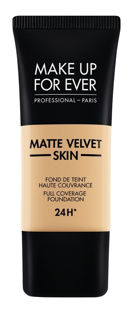 Matēts grima pamats Make Up For Ever Matte Velvet Skin Liquid Full Coverage Foundation 24H, 30 ml, Y - 335 dark Sand, Y - 335 dark Sand cena un informācija | Grima bāzes, tonālie krēmi, pūderi | 220.lv