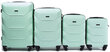 4 koferu komplekts Wings 147-4, zaļš cena un informācija | Koferi, ceļojumu somas | 220.lv