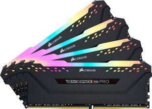 Corsair Vengeance RGB Pro, 64ГБ (4x16ГБ), DDR4, 2933МГц, CL16 цена и информация | Оперативная память (RAM) | 220.lv