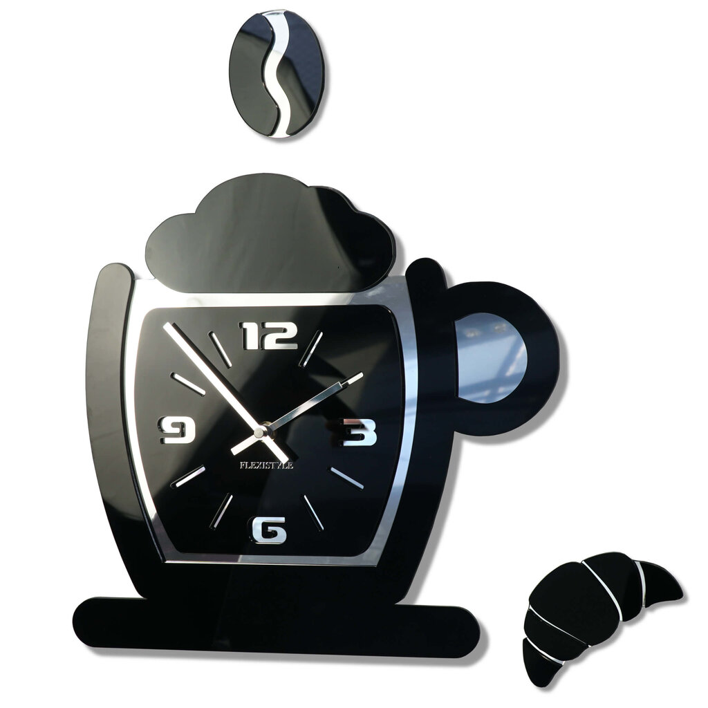 Sienas pulkstenis Kafija un kruasāns цена и информация | Pulksteņi | 220.lv