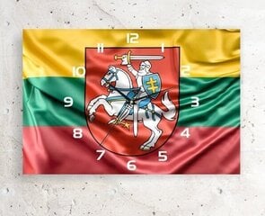 Sienas pulkstenis Lietuva. Taisnstūris cena un informācija | Pulksteņi | 220.lv