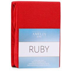 AmeliaHome frotē palags ar gumiju Ruby, 120x200 cm cena un informācija | Palagi | 220.lv