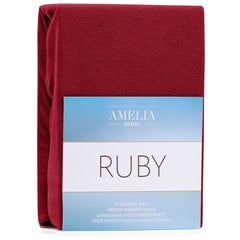 AmeliaHome frotē palags ar gumiju Ruby, 120x200 cm cena un informācija | Palagi | 220.lv