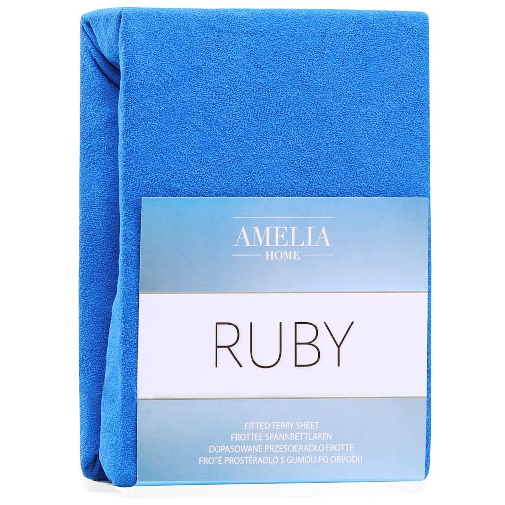 AmeliaHome frotē palags ar gumiju Ruby, 120x200 cm cena un informācija | Palagi | 220.lv