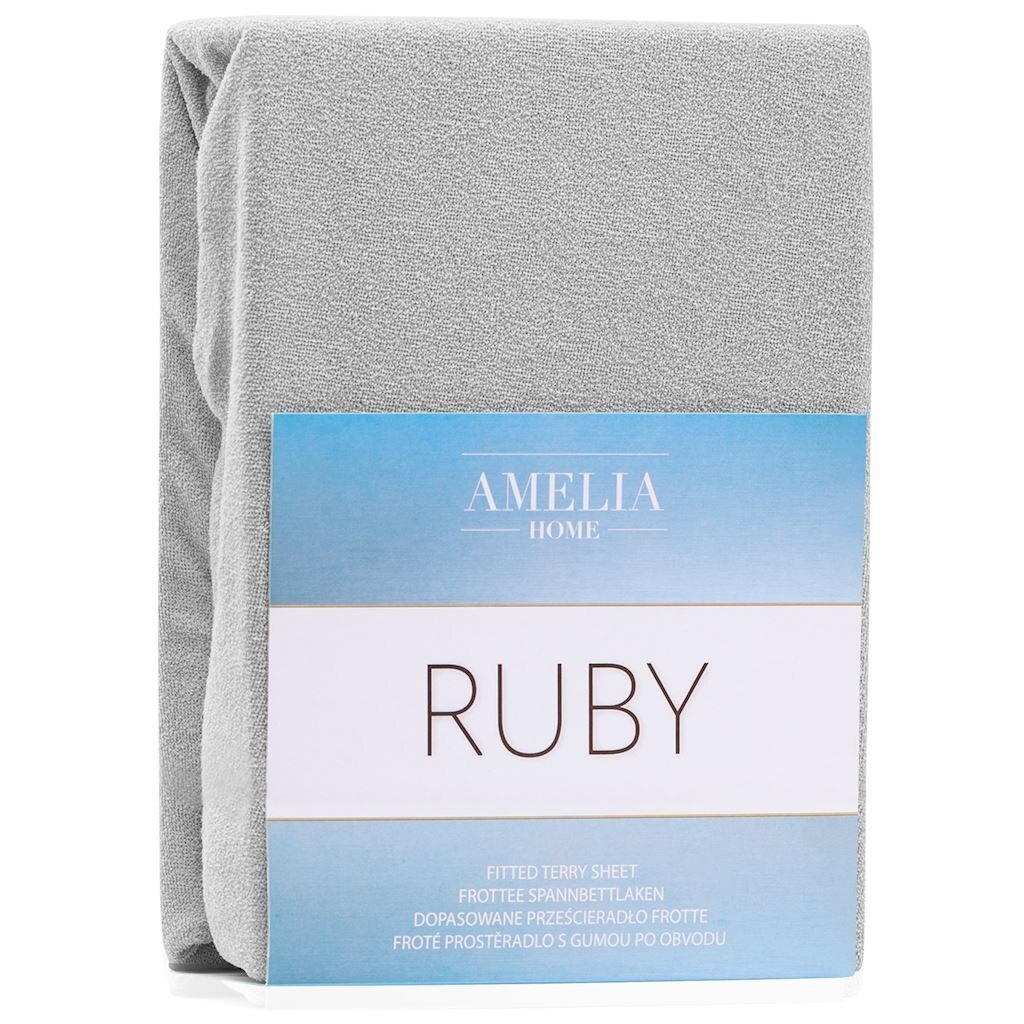 AmeliaHome махровая простыня с резинкой Ruby, 120 x 200 см цена | 220.lv