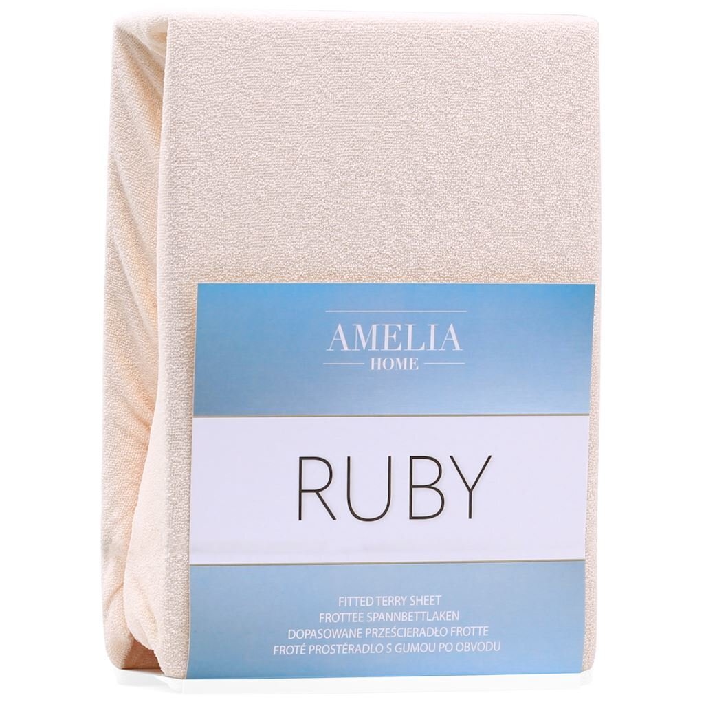 AmeliaHome frotē palags ar gumiju Ruby, 160x200 cm цена и информация | Palagi | 220.lv