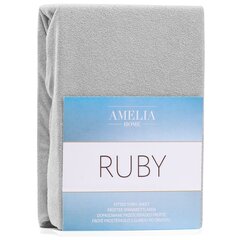 AmeliaHome frotē palags ar gumiju Ruby, 160x200 cm cena un informācija | Palagi | 220.lv