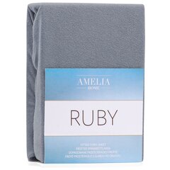 AmeliaHome frotē palags ar gumiju Ruby, 120x200 cm cena un informācija | Palagi | 220.lv