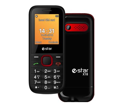 eStar X18 Dual SIM Red cena un informācija | Mobilie telefoni | 220.lv