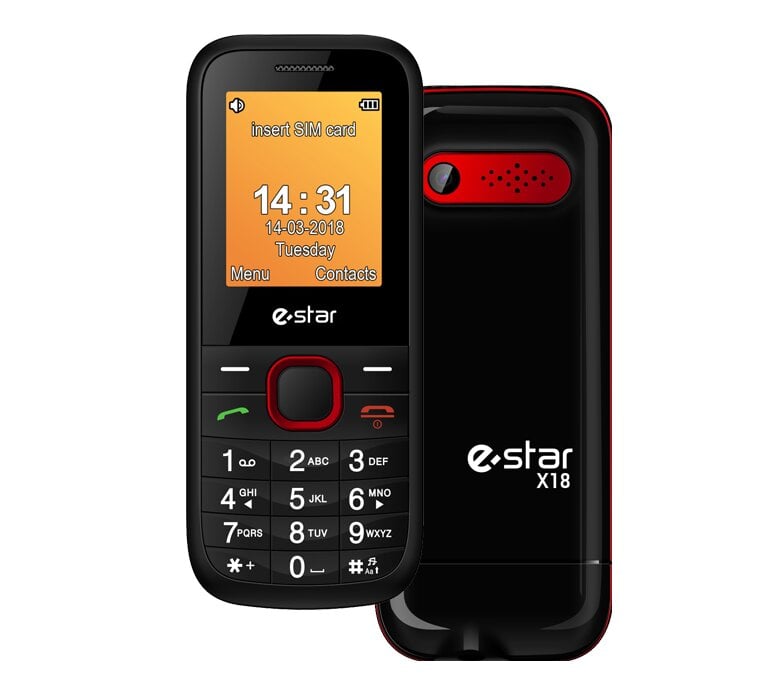 eStar X18 Dual SIM Red цена и информация | Mobilie telefoni | 220.lv