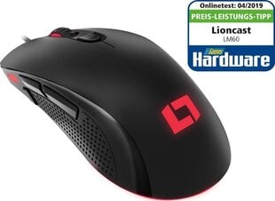 Lioncast LM60, черный цена и информация | Мыши | 220.lv