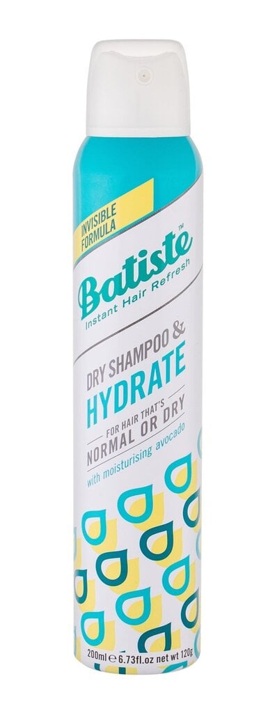 Sausais šampūns matiem Batiste Hydrate 200ml cena un informācija | Šampūni | 220.lv