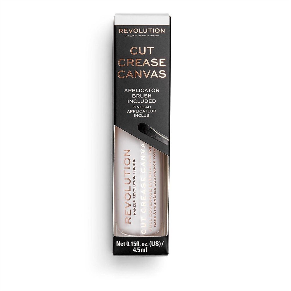 Acu ēnu bāze Makeup Revolution London Cut Crease Canvas 4,5 ml, Halo White цена и информация | Acu ēnas, skropstu tušas, zīmuļi, serumi | 220.lv