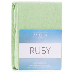 AmeliaHome frotē palags ar gumiju Ruby, 90x200 cm cena un informācija | Palagi | 220.lv