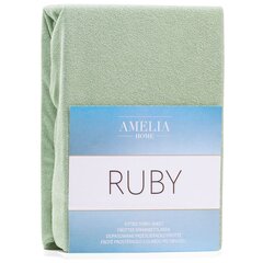 AmeliaHome frotē palags ar gumiju Ruby, 90x200 cm cena un informācija | Palagi | 220.lv