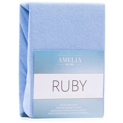 AmeliaHome frotē palags ar gumiju Ruby, 90x200 cm cena un informācija | Palagi | 220.lv