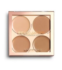 Korekcijas palete sejai Makeup Revolution London Matte Base 8,8 g, C9-C12, C9-C12 цена и информация | Пудры, базы под макияж | 220.lv