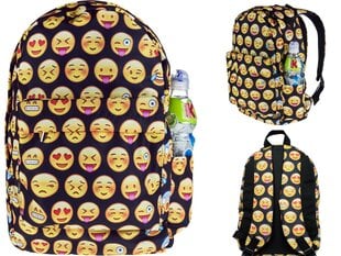 Emoji mugursoma ar kabatu цена и информация | Школьные рюкзаки, спортивные сумки | 220.lv