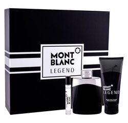 Komplekts Mont Blanc Legend vīriešiem: tualetes ūdens EDT 100 ml + 7.5 ml + balzams pēc skūšanās 100 ml cena un informācija | Vīriešu smaržas | 220.lv