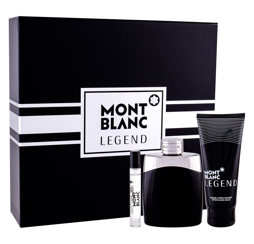 Komplekts Mont Blanc Legend vīriešiem: tualetes ūdens EDT 100 ml + 7.5 ml + balzams pēc skūšanās 100 ml cena un informācija | Vīriešu smaržas | 220.lv