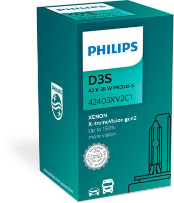 Auto ksenona spuldze Philips Xenon X-tremeVision D3S +150%, 4800k cena un informācija | Auto spuldzes | 220.lv