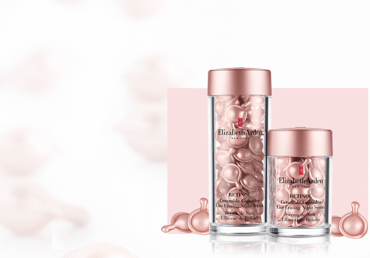 Nakts pretgrumbu serums ar retinolu Elizabeth Arden Ceramide Capsulas Night 30 gab. cena un informācija | Serumi sejai, eļļas | 220.lv